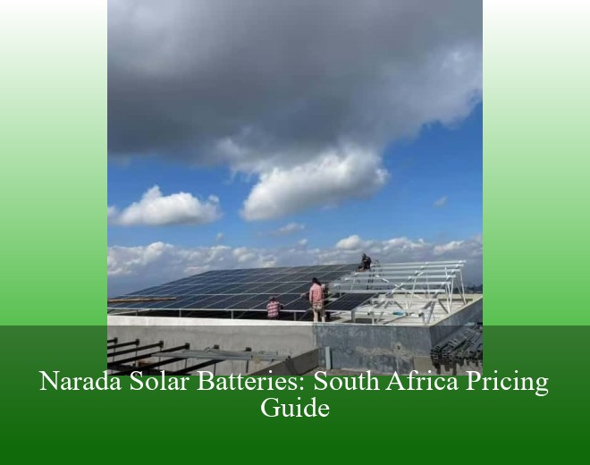 Narada Solar Batteries: South Africa Pricing Guide